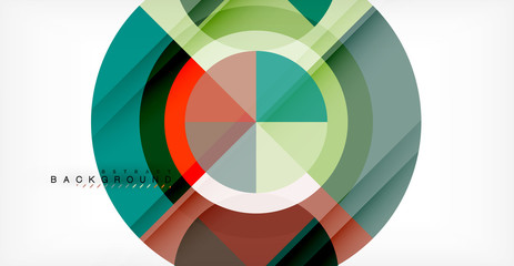 Obraz premium Vector circle abstract background