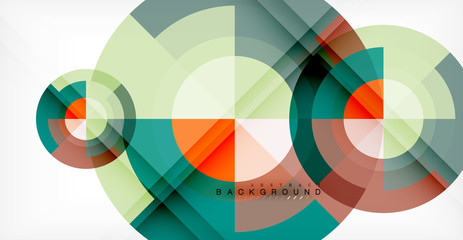 Fototapeta premium Vector circle abstract background