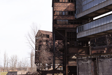 Old industrial area with  coal mine, coke ovens and blast furnace operations.