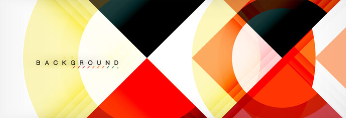 Obraz premium Vector circular geometric abstract background