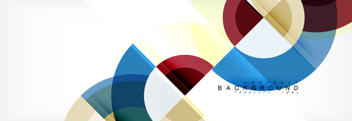 Fototapeta premium Vector circular geometric abstract background