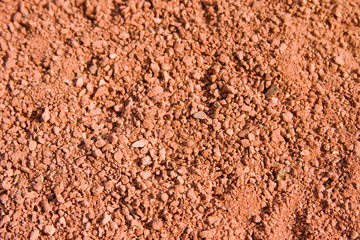 Red clay crumbs