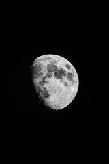 Selbstklebende Fototapete Schwarz und weiss Mond