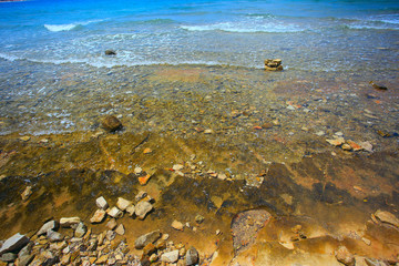 stone beach in croatia