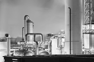 Steaming Industry At Night