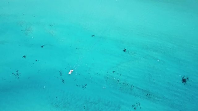 Taha and Bora Bora aerial view panorama landscape French Polynesia Tahiti