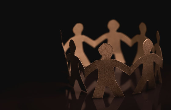unity of paper human symbol