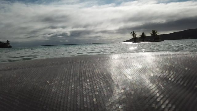 Taha and Bora Bora aerial view panorama landscape French Polynesia