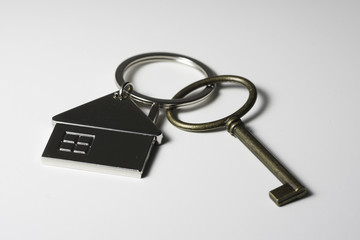 House key chain and bronze key
