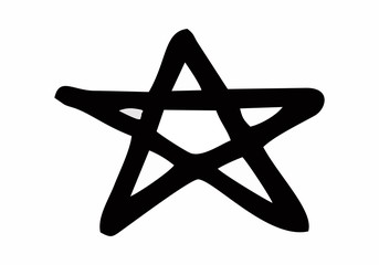 Five pointed star illustration