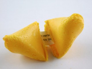 chinesische Glückskekse mit Spruch