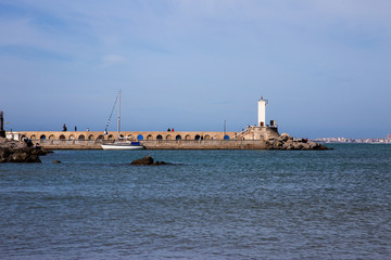 Light house and sea