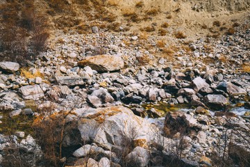 Limestone mountain for mining.