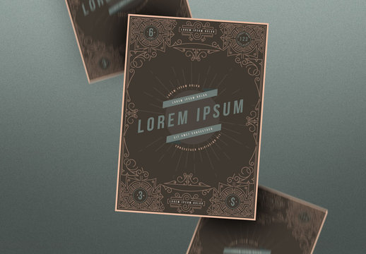 Illustrative Vintage Flyer