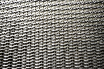 Thai handcraft of bamboo weave pattern in black and white