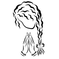 Prayer of a young woman, a conversation between a Christian woman and God