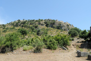 L'acropole de Kaunos en Anatolie