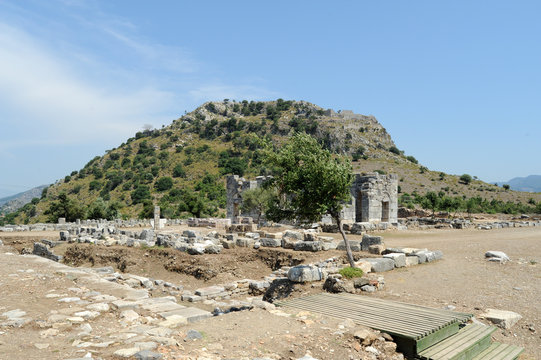 L'acropole de Kaunos en Anatolie