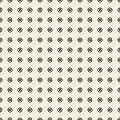 Abstract spirals polka dots vector seamless pattern wallpaper background with animal print. Perfect for fabric, apparel and accessories, home decor, stationery, packaging, backdrops, overlays.