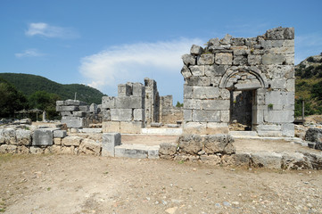 L'&eacute;glise byzantine de Kaunos en Anatolie