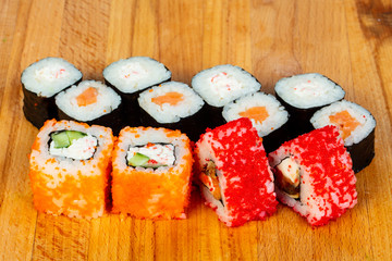 Japan sushi and roll