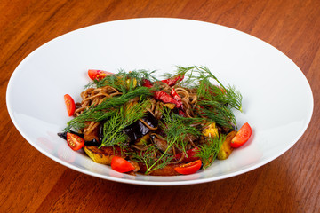 Delicious buckwheat noodles