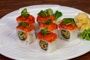 Japanese salmon roll