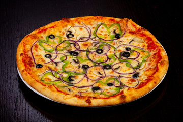 Delicious vegetarian pizza
