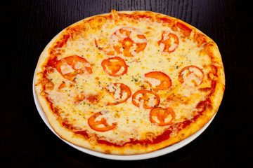 Delicious margarita pizza