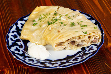 Traditional uzbek Hanum