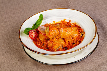 Stuffed cabbage with meat