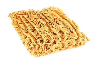 Instant noodle isolated on white background