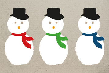 Weihnachten Schneemann abstrakt 