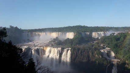 Waterfalls of Iguazu at the Argentinian - Brasil Border
