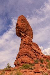Fototapeta na wymiar Balanced Rock Arches National Park Utah