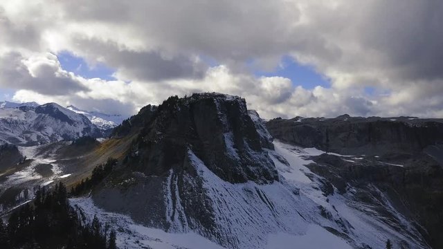 Mount Baker Washington – 4k drone video of Mt Baker Washington in summer, Baker Highway, Maple Falls, Glacier Washington gorgeous mountains with snow