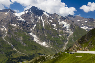 Fototapeta na wymiar Alpine mountain landscape at summer. Austrian Alps