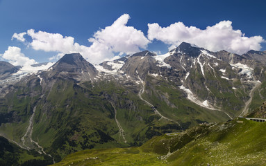 Alpine mountain landscape at summer. Austrian Alps