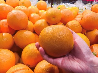 Healthy fruits, orange fruits.