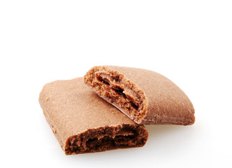 Chocolate Dessert Isolated On White Background.