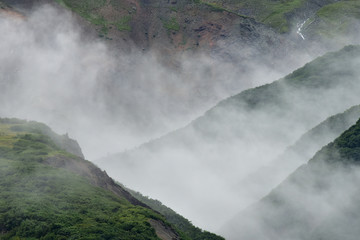 Foggy Mountain Landscape