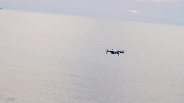 Drone New Generation with High resolution Camera Flying on the Sea 9