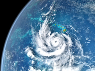 Hurricane in Hawaii