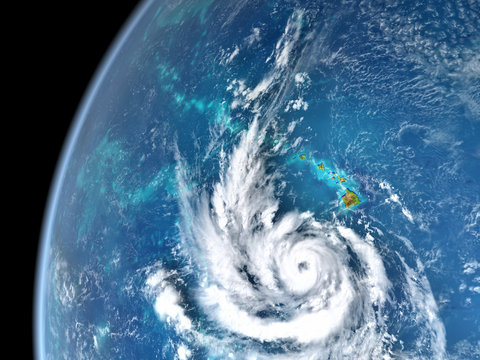 Hurricane Lane in Pacific