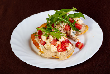 Bruschetta with cheese