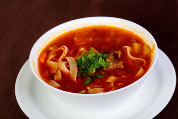 Uzbek traditional Lagman
