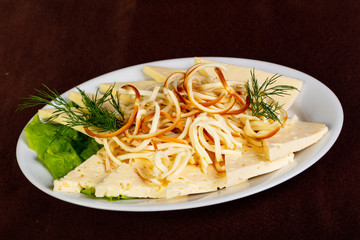 Caucasian cheeses plate