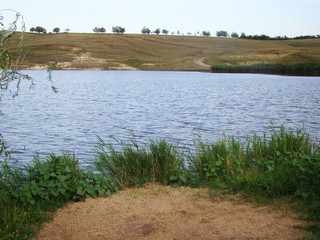 A small river Sim - to the other shore a few meters