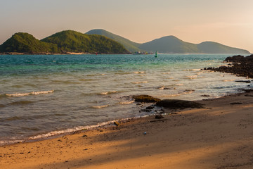 A small beach of Koh Sak on a late afternoon