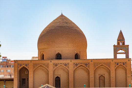 Islamic Republic of Iran. Isfahan, New Julfa. Museum of Khachatur Kesaratsi. Dome and Bell tower.